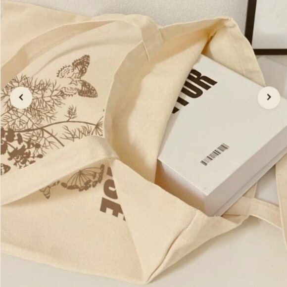 Butterfly Paradise Forever 2 Handle Shopping Tote Bag - Picture 2 of 2